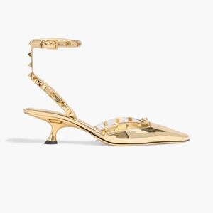 Valentino Garavani Gold Studded Heels